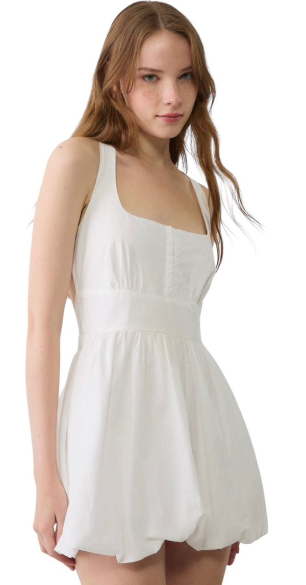 Vestido Stradivarius corto Globo Popelín