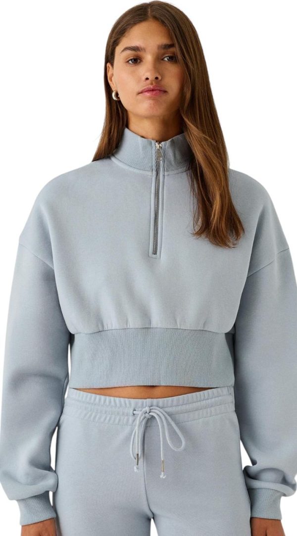 Sudadera cremallera bordado